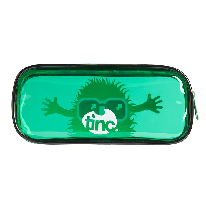 Green PVC Pencil Case & Cosmetic Bag