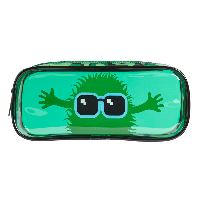 Green PVC Pencil Case & Cosmetic Bag