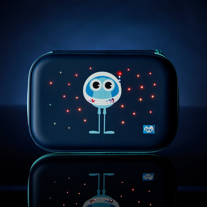 Spaceman Light Up Hard Top Pencil Case