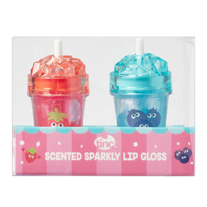 Set of 2 Sparkly Scented Lip Glosses