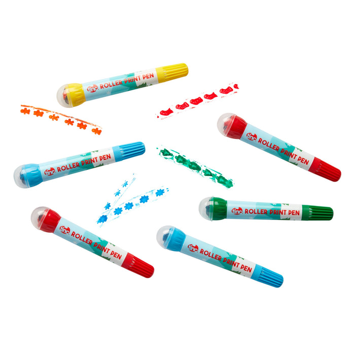Set of 6 Festive Roller Pens