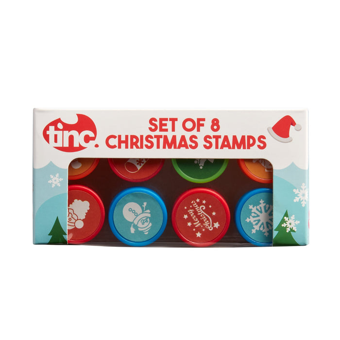 Set Of 8 Christmas Stamps