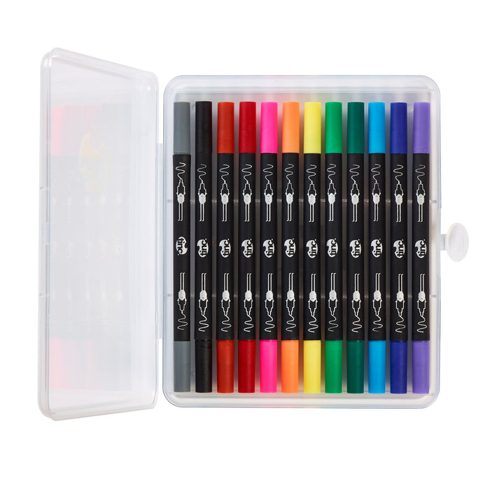 Tinc Duo Tipped Fineliner and Felt Tips Pens for Kids