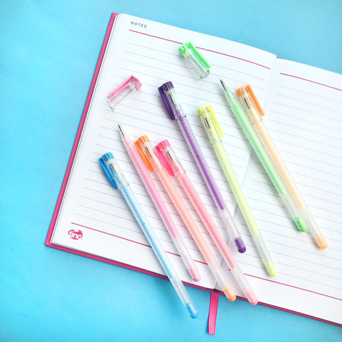 Pastel Colour Gel Pens Set for Kids | School Gel Pens | Tinc