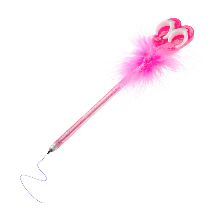 Flip Flop Feather Pen - Pink