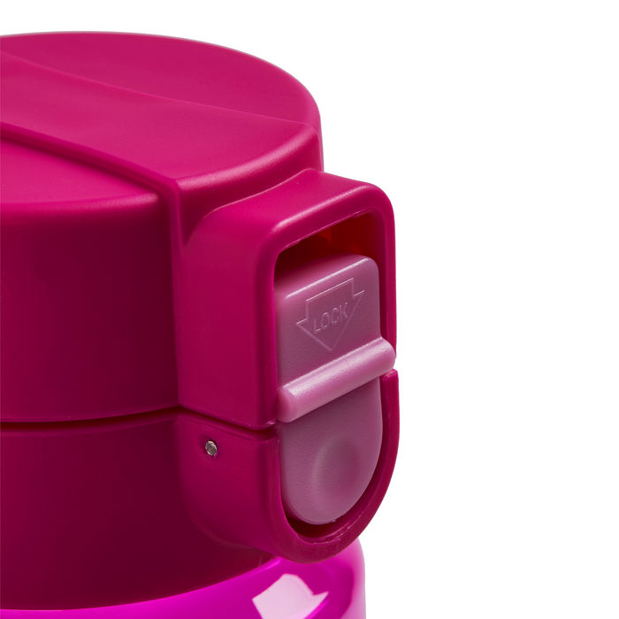 Pink Flip and Clip Water Bottle