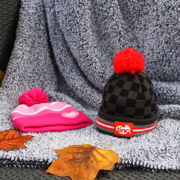Kronk Black & Red Kids Bobble Hat