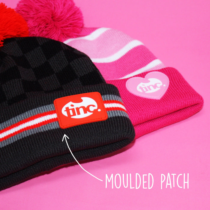 Kronk Black & Red Kids Bobble Hat