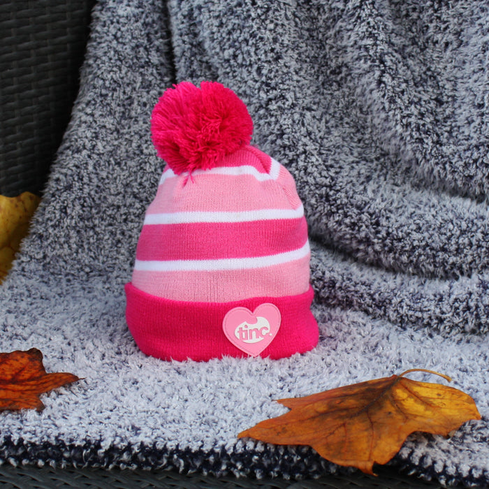 Mallo Pink Kids Bobble Hat