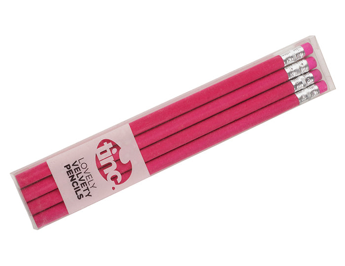 Tinc Lovely Velvety Lead Pencils - Pink