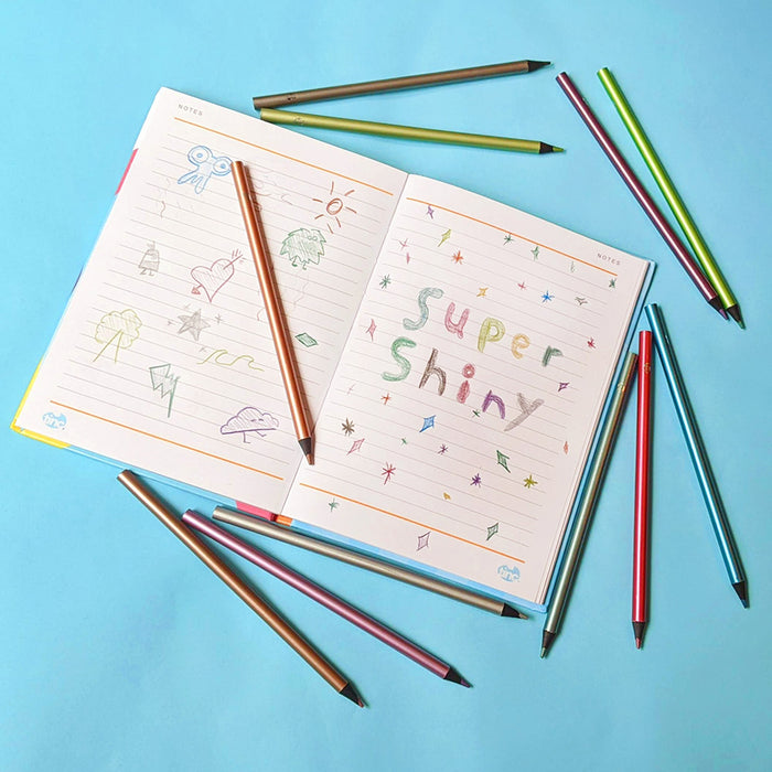 Super Shiny Metallic Colouring Pencils