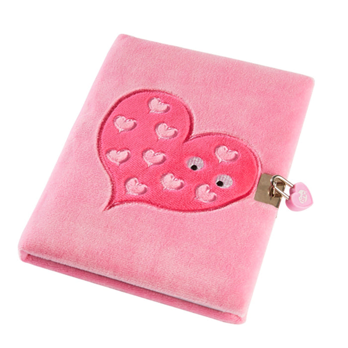 A5 Pink Snuggly Lockable Journal