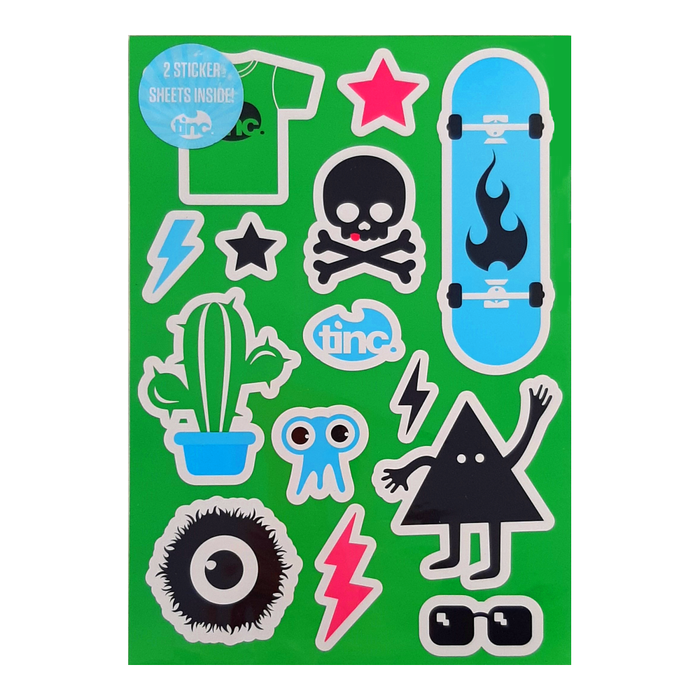 Skate Sticker Sheet - Green