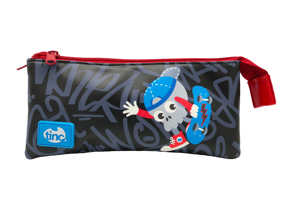 Skate Tri Compartment Pencil Case