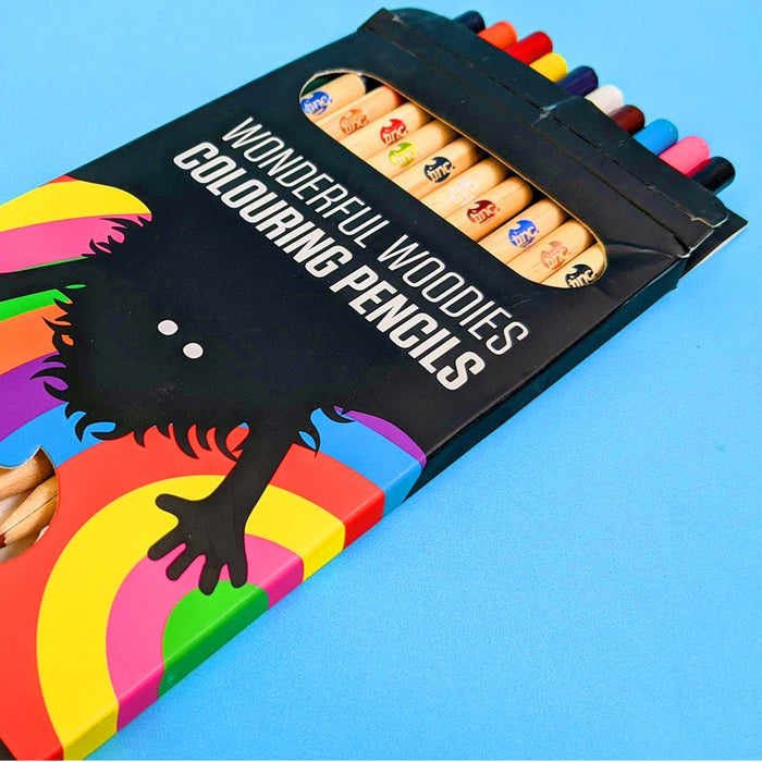 Tinc Kids Colouring Pencils Pack of 12 Wooden Pencil Set