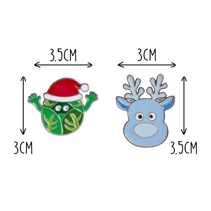 Christmas Pin Badges