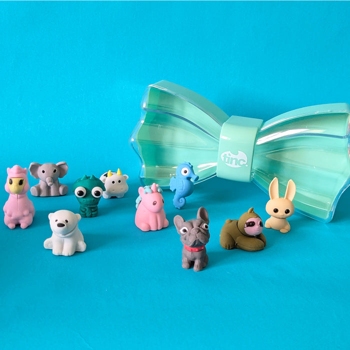 Bow Tie Eraser Tub- 10 Assorted Erasers