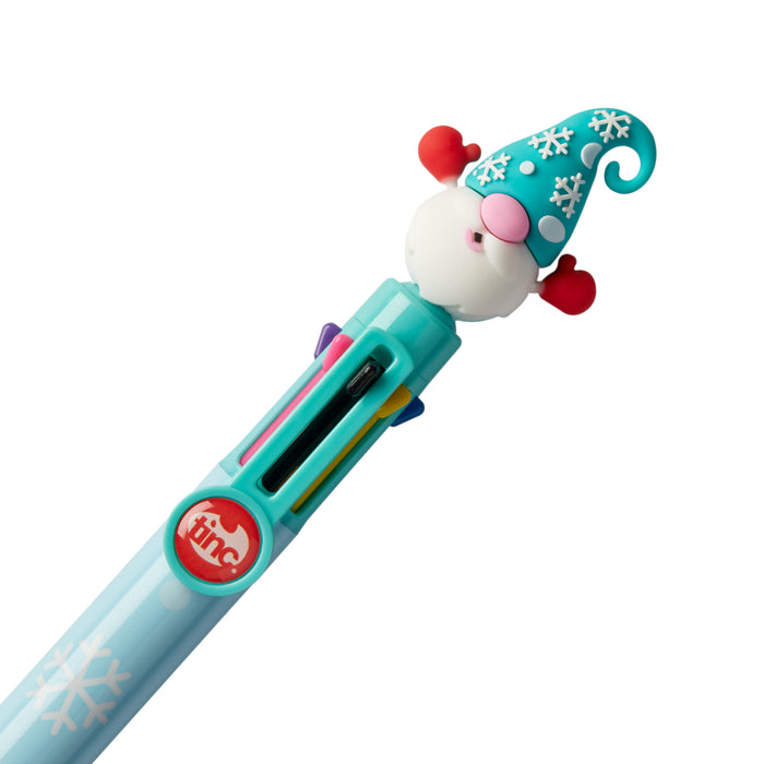 Set of 4 Christmas Multi Click Pens In Gift Bag