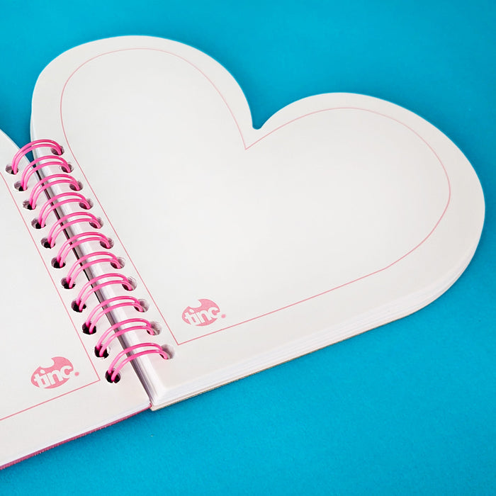 Mallo Heart Padded A5 Notebook