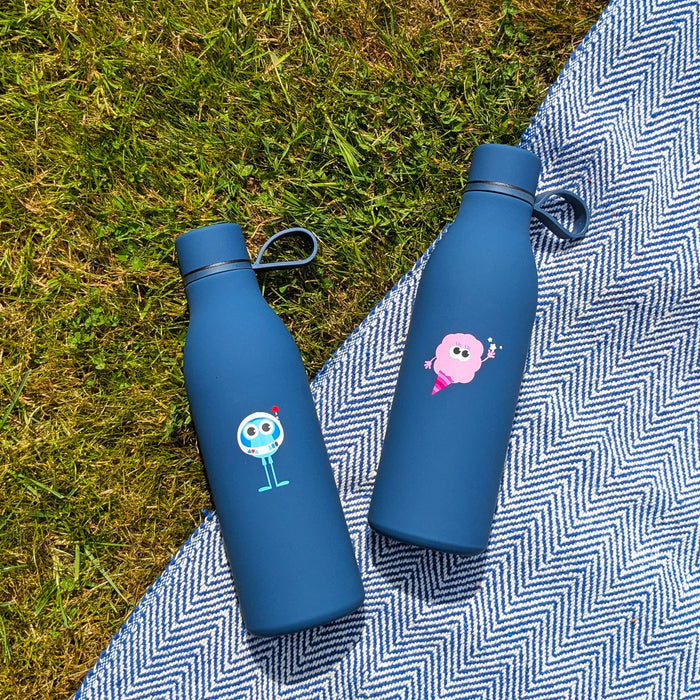 Flossie Metal Soft Touch Hot & Cold Water Bottle