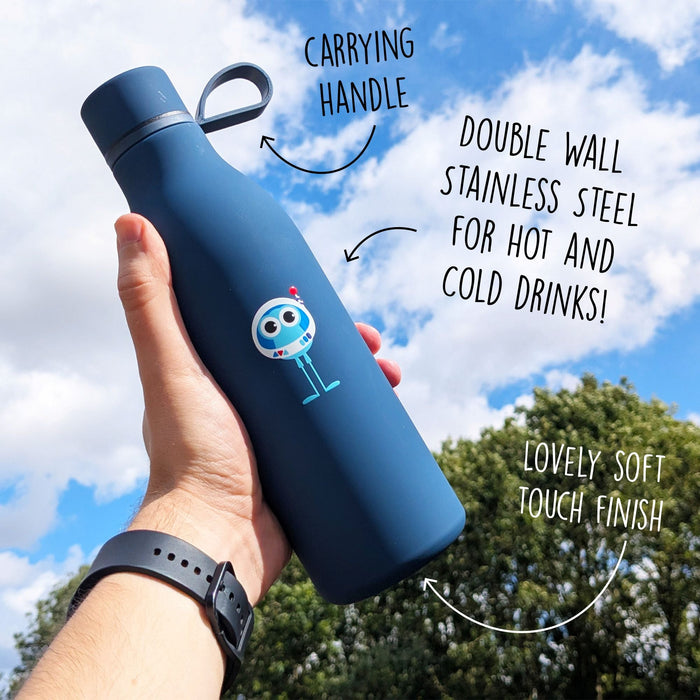 Spaceman Metal Hot & Cold Soft Touch Water Bottle