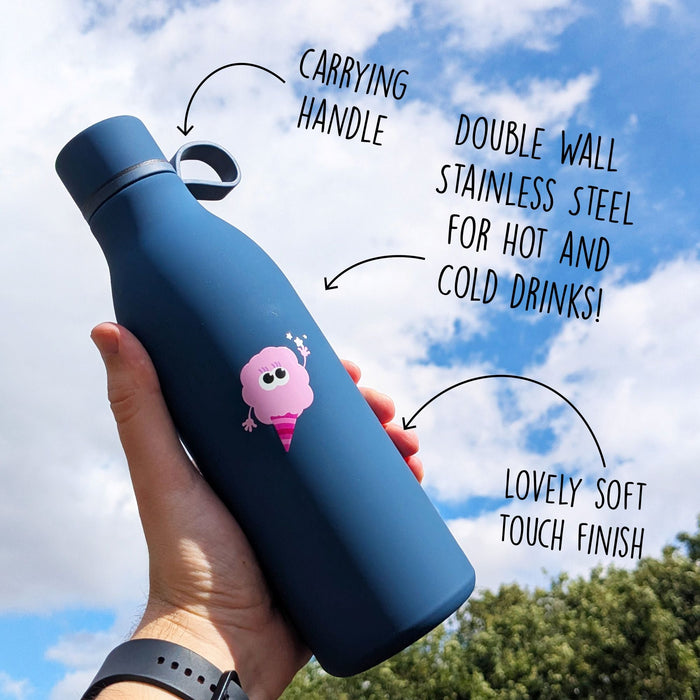 Flossie Metal Soft Touch Hot & Cold Water Bottle