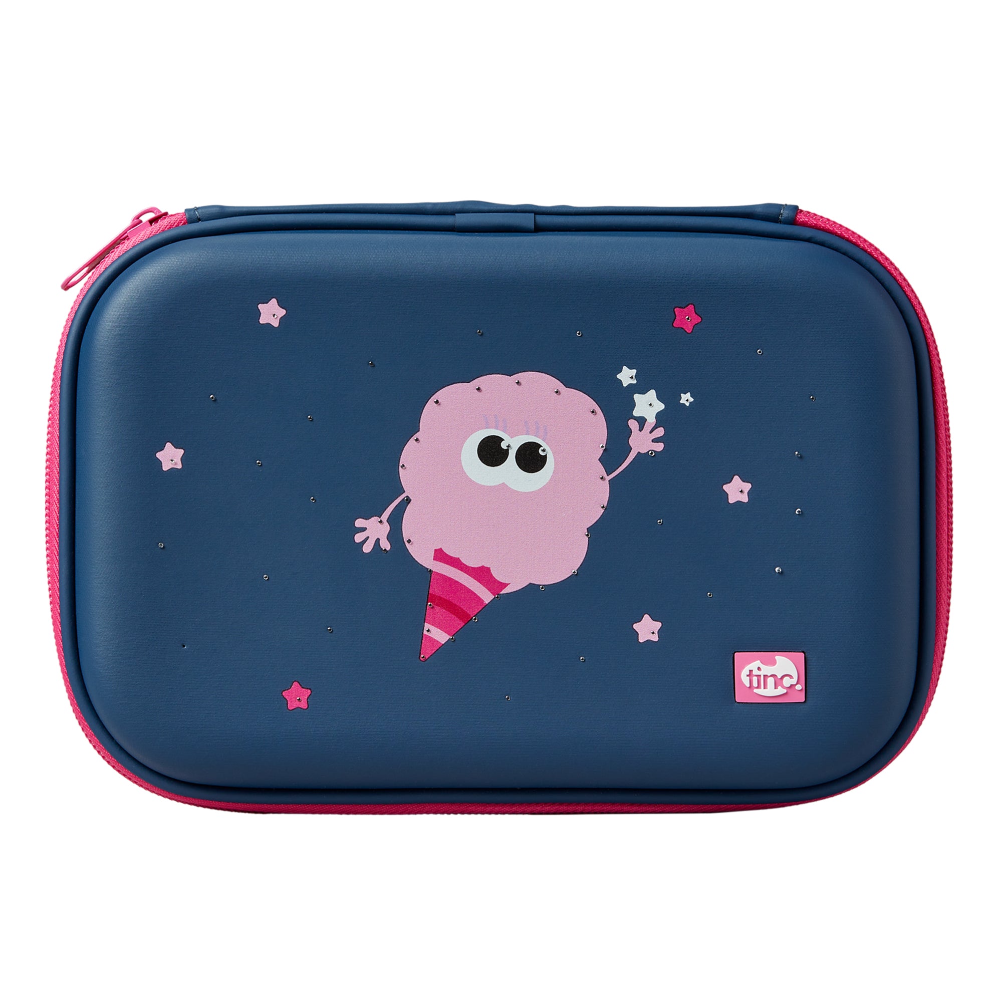 Navy Flossie Light Up Hard Top Pencil Case