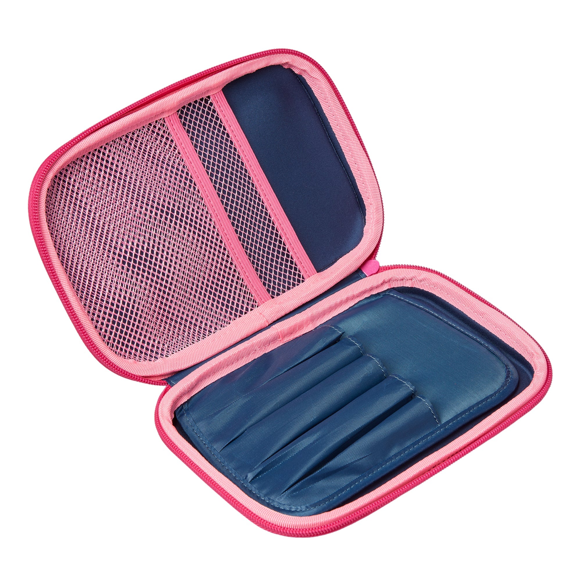Navy Flossie Light Up Hard Top Pencil Case