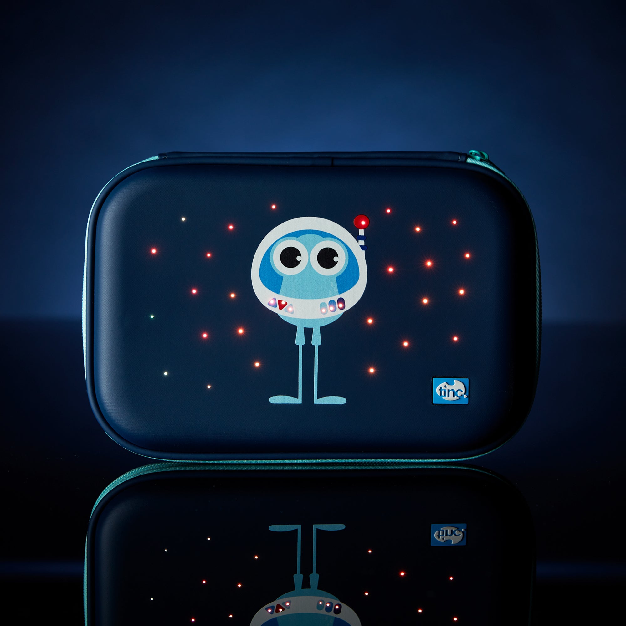 Spaceman Light Up Hard Top Pencil Case