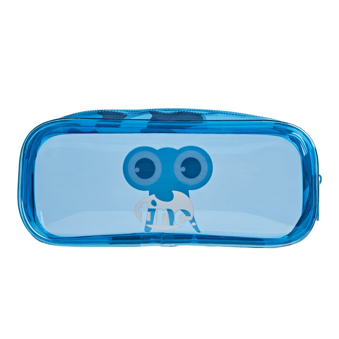 Blue Camo PVC Pencil Case & Cosmetic Bag