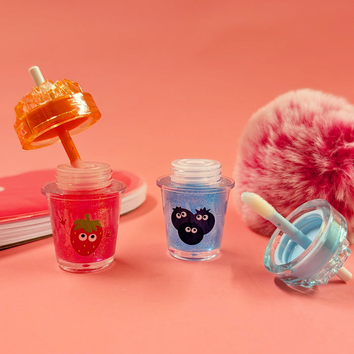 Set of 2 Sparkly Scented Lip Glosses