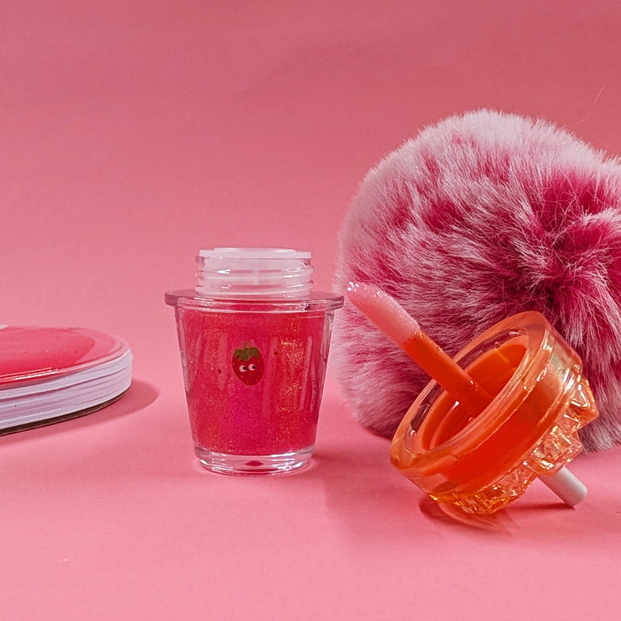 Set of 2 Sparkly Scented Lip Glosses