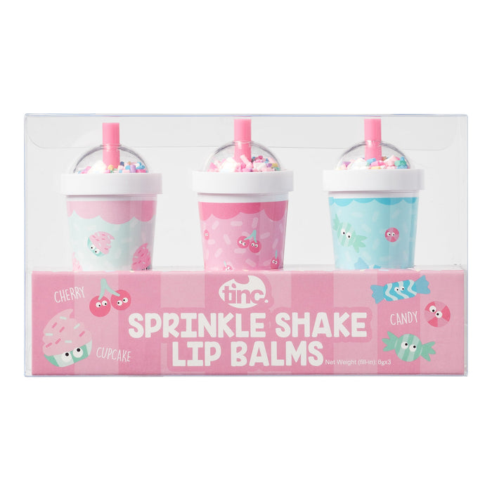 Set of 3 Sprinkle Milkshake Lip Balms