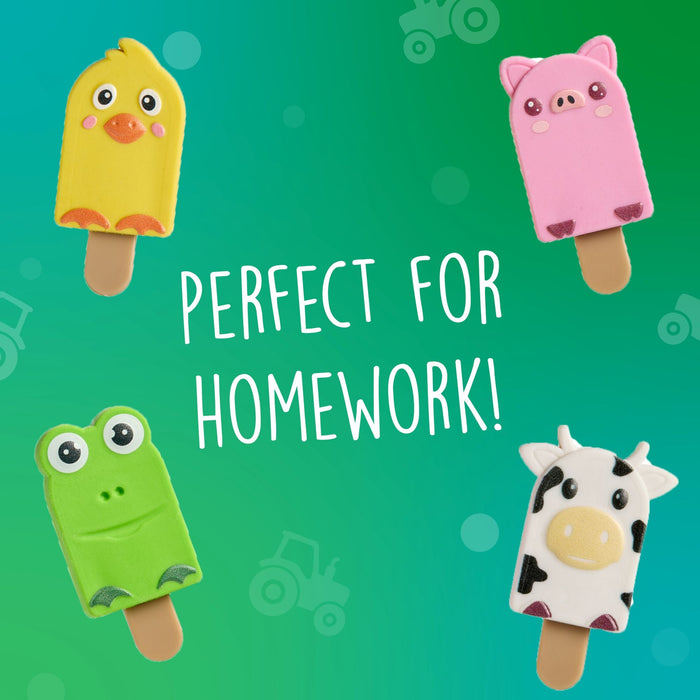 Animal Lolly Erasers
