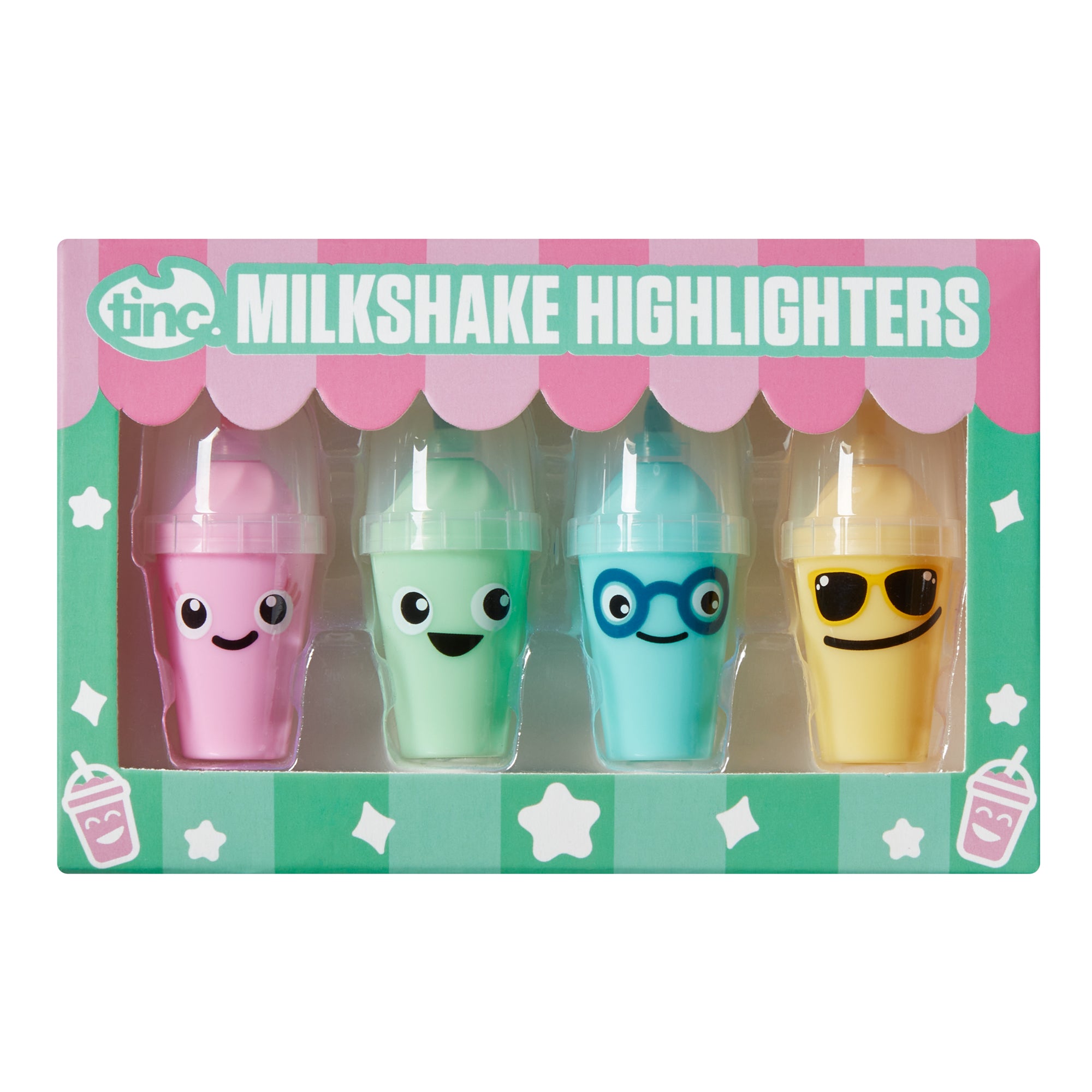 Set of 4 Milkshake hi-lighters