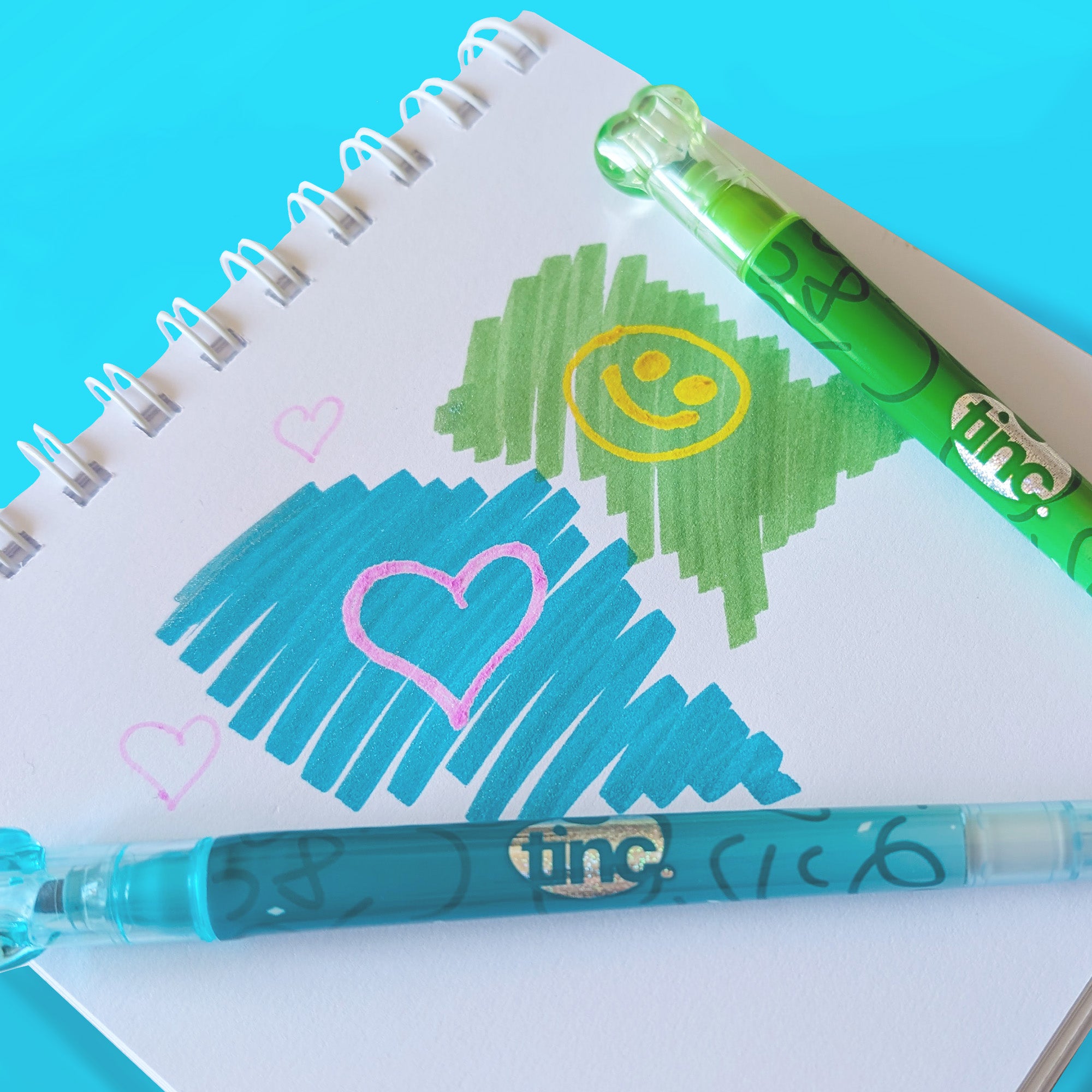 Set of 6 Glitter Overlay Markers