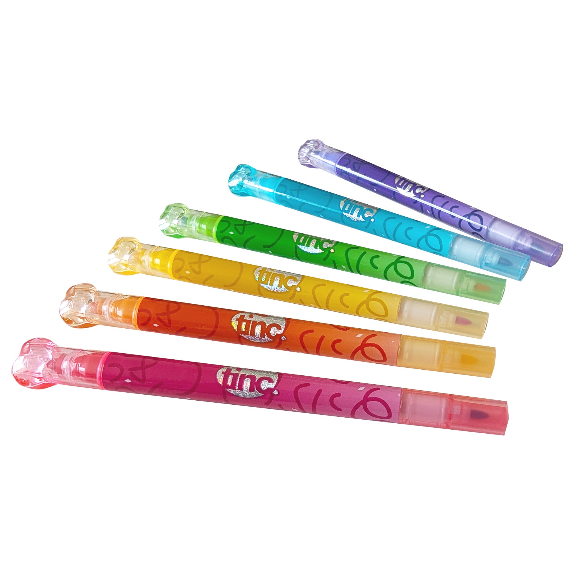 Set of 6 Glitter Overlay Markers