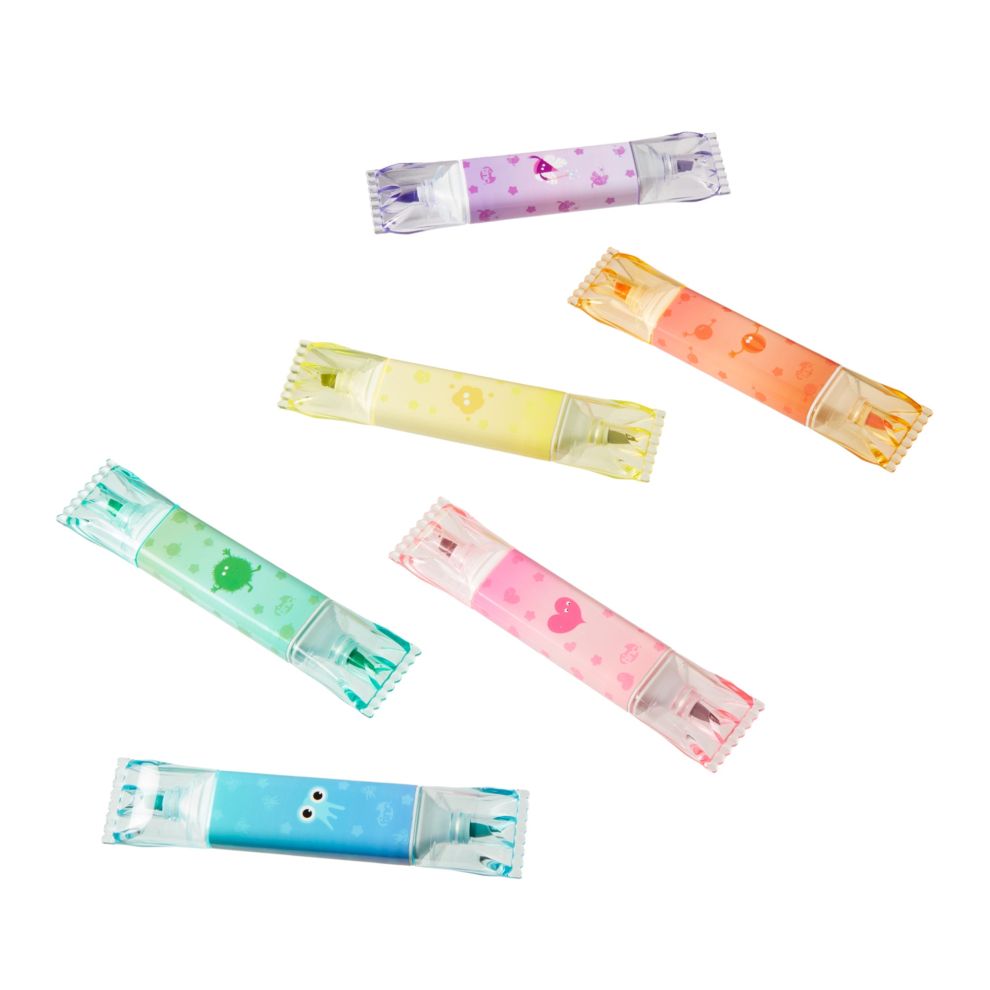 Set of 6 Jumbo Sweetie Double End Highlighters