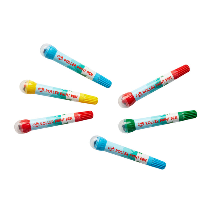 Set of 6 Festive Roller Pens