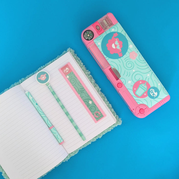 Mintees Filled Compartment Pencil Case