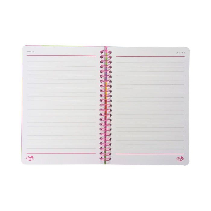 Happy Wirebound Rainbow A5 Notebook