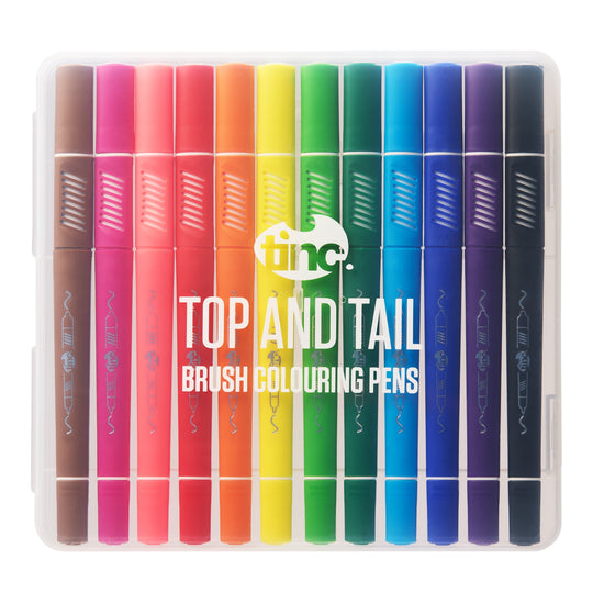 Top n Tail Brush Colouring Pens Set