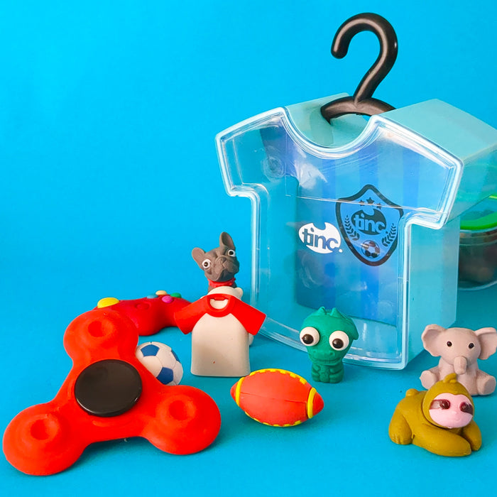 T-Shirt Eraser Tub- 10 Assorted Erasers
