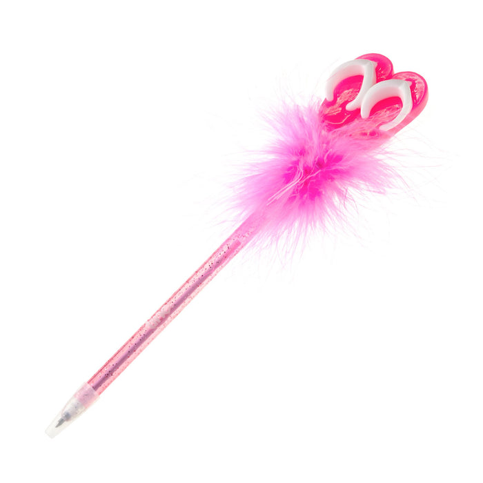Flip Flop Feather Pen - Pink