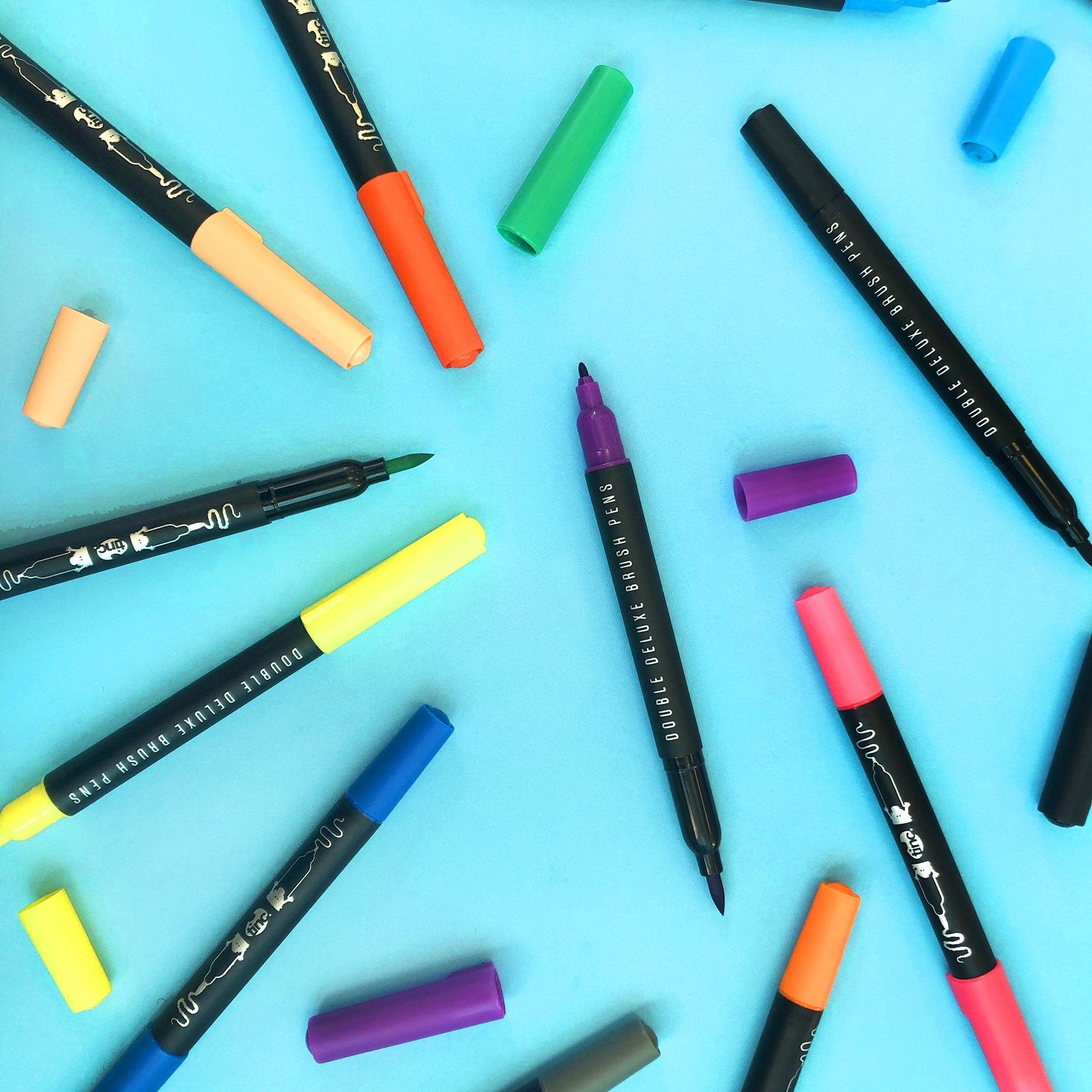 Tinc Dual Tip Brush Marker Pens Set | Brush Pens