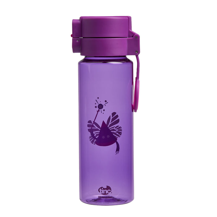 Purple Flip and Clip Water Bottle