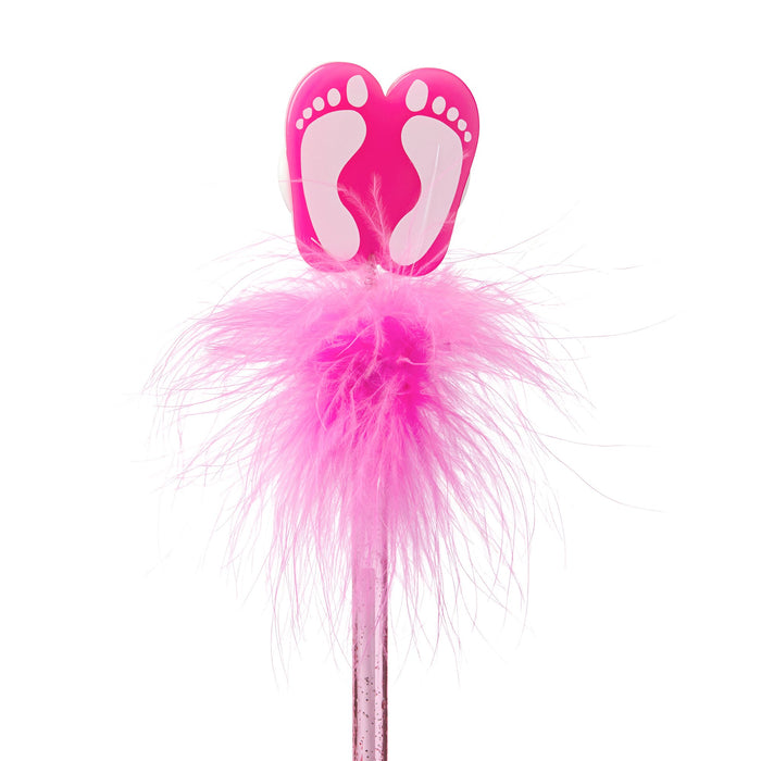 Flip Flop Feather Pen - Pink