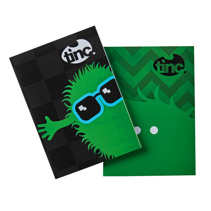Pack of 2 A6 Notebooks - Green