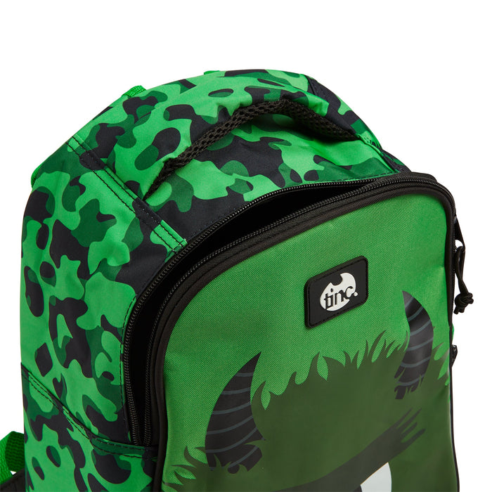 Hugga Green Monster School Backpack