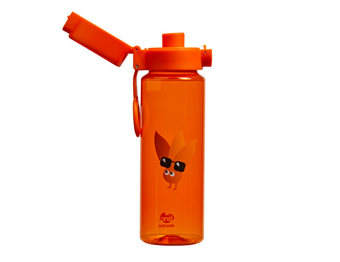Orange Flip and Clip Water Bottle